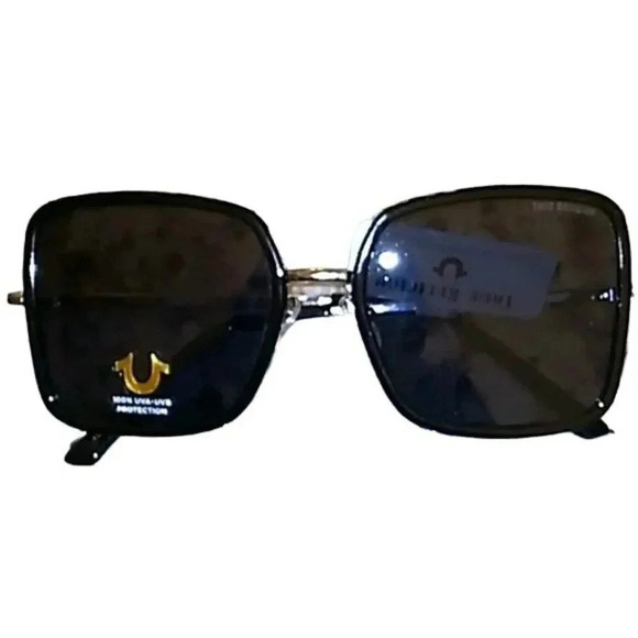 True Religion Accessories - True Religion Black Oversized Square Sunglasses
